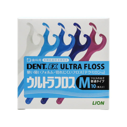 Lion DENT. EX Ultra Floss M 10 Pieces