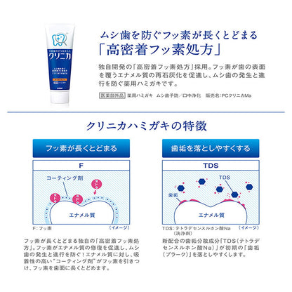 Lion Clinica Mild Mint Vertical Type 130g