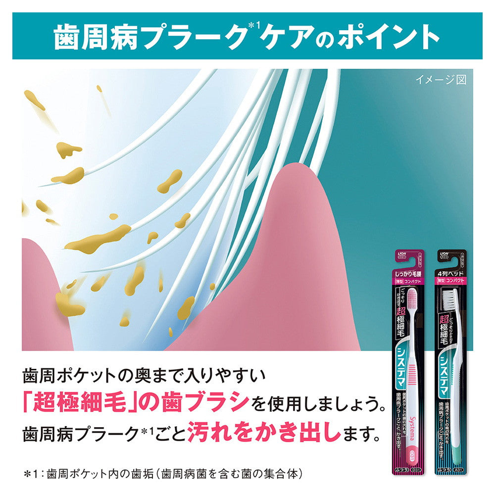 Lion Systema Gums Plus Toothbrush Compact Soft