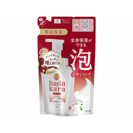 Hadakara Body Foam Floral Bouquet Refill 440ml