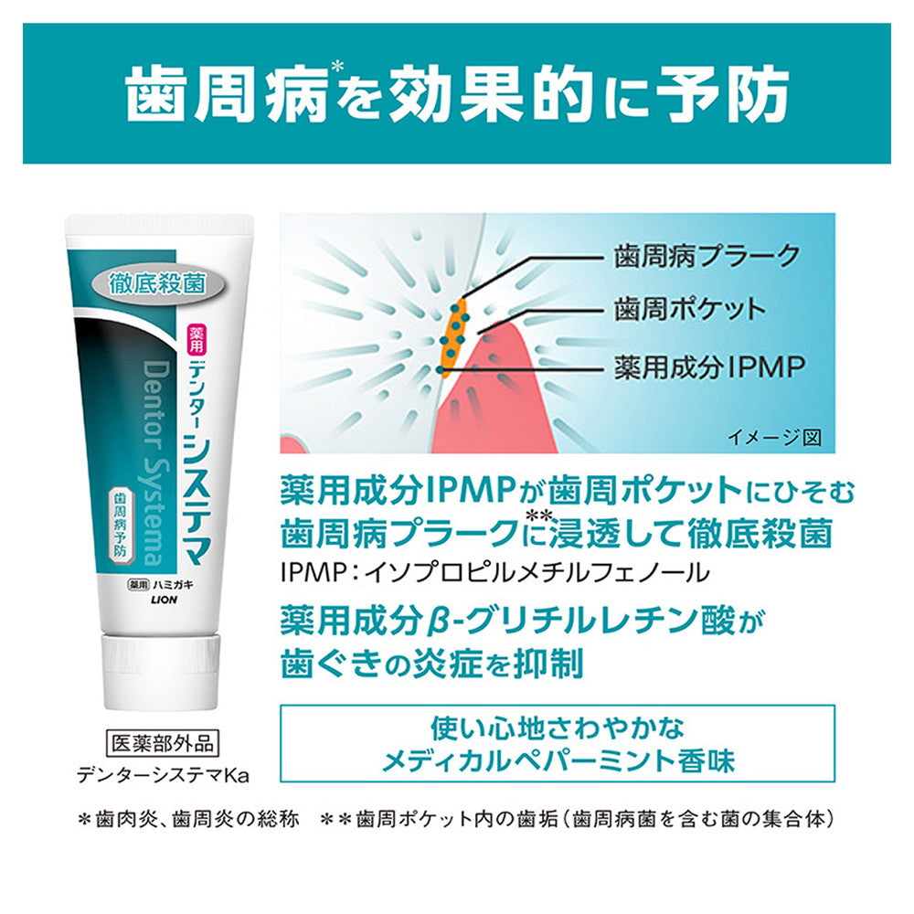 Lion Systema Medicinal Toothpaste Vertical Type 130g