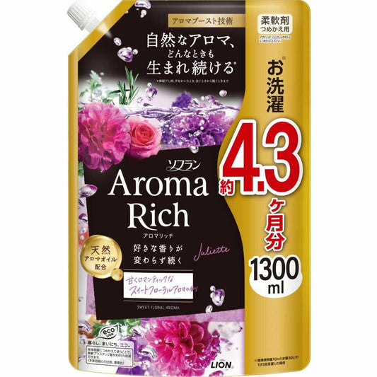 Lion Soflan Aroma Rich Juliette Refill Ultra Jumbo 1300ml