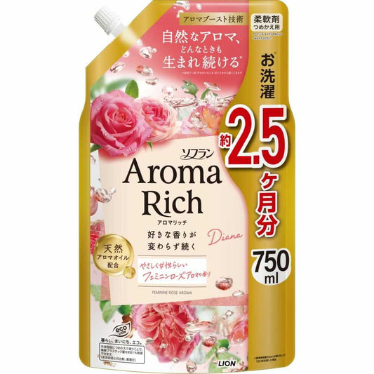 Lion Soflan Aroma Rich Diana Refill Extra Large 750ml