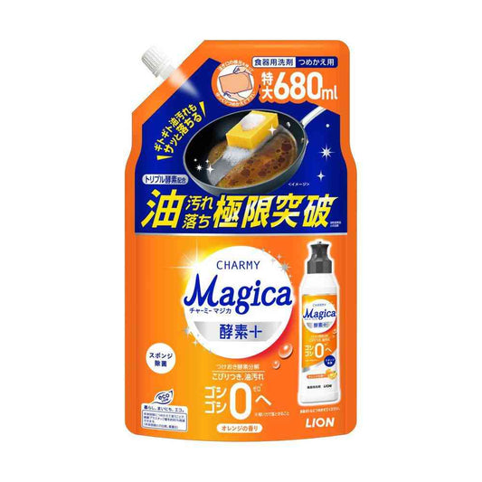 Lion CHARMY Magica Enzyme Plus Orange Scent Refill 680ml
