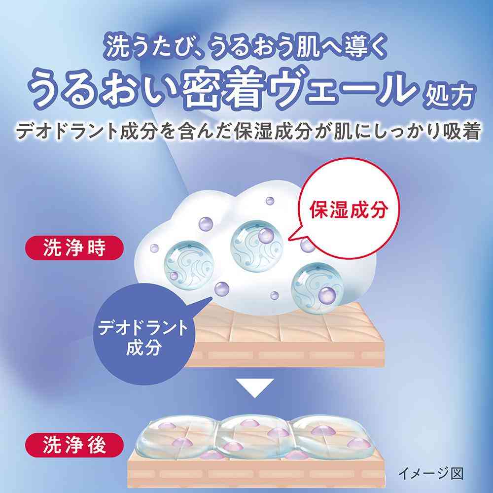 Lion hadakara Medicinal Deodorant Moist Body Care Soap 540ml