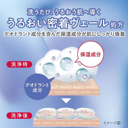Lion hadakara Medicinal Deodorant Moist Body Care Soap 540ml