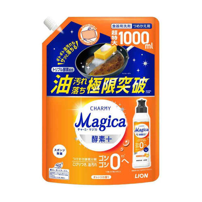 Lion CHARMY Magica Enzyme Plus Orange Scent Refill Extra Large 1000ml
