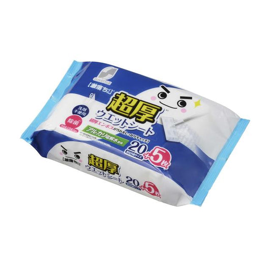 Sunstyle Water Cleaning Ultra Thick Wet Wipes 25 Sheets
