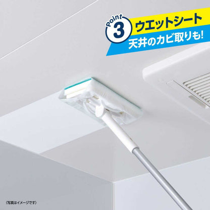Reck Gekiochi-kun Textured Floor & Ceiling Brush & Wiper (Extendable)