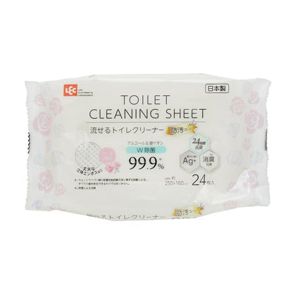Reck Flushable Toilet Cleaner with Anti-Soil Coat Plus 24 Sheets