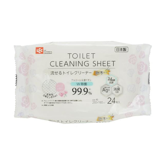Reck Flushable Toilet Cleaner with Anti-Soil Coat Plus 24 Sheets