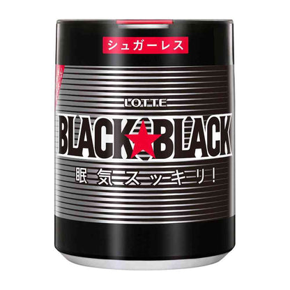Lotte Black Black Mint Gum One-Push Bottle 133g
