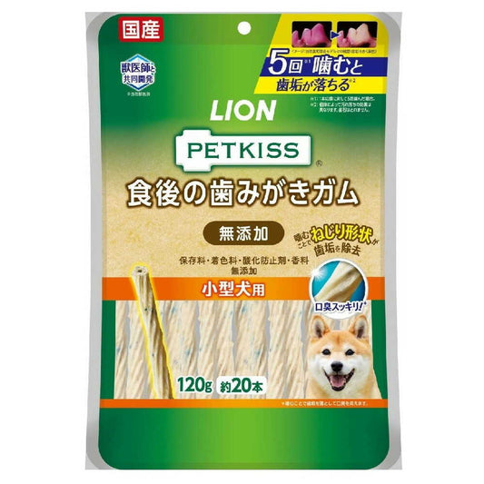 PETKISS Additive-Free Post-Meal Dental Chewing Gum for Small Dogs 120g
