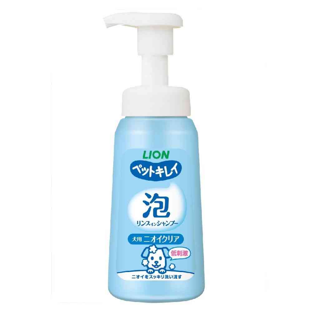 Lion Pet Kirei Foam Rinse-in Shampoo for Dogs Odor Clear 230ml
