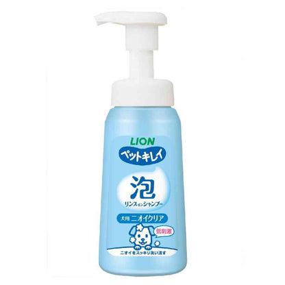 Lion Pet Kirei Foam Rinse-in Shampoo for Dogs Odor Clear 230ml