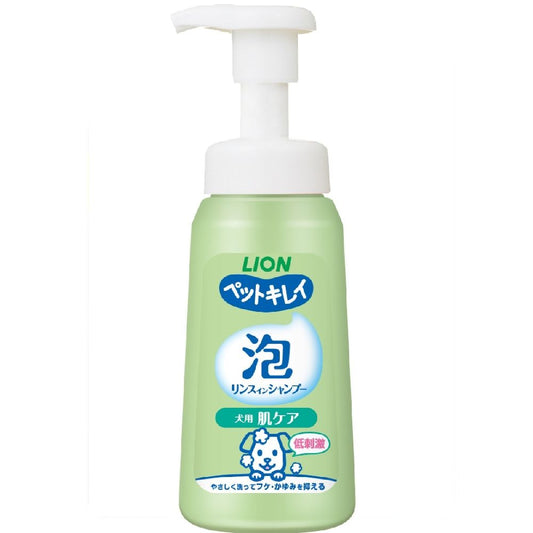 Lion Pet Kirei Foam Rinse-In Shampoo for Dogs Skin Care 230ml