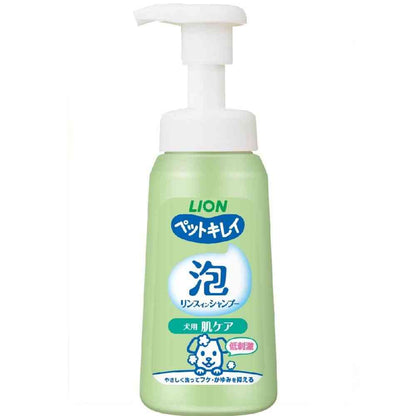 Lion Pet Kirei Foam Rinse-In Shampoo for Dogs Skin Care 230ml
