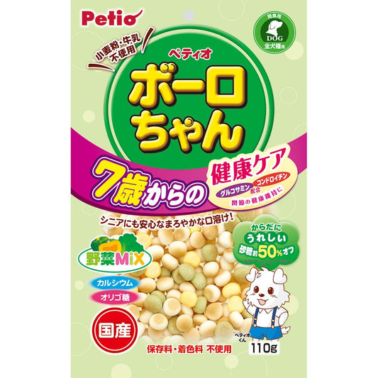 Petio Healthy Bolo-chan for Dogs 7 Years and Older Health Care Vegetable Mix 110g