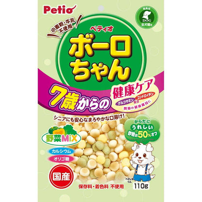Petio Healthy Bolo-chan for Dogs 7 Years and Older Health Care Vegetable Mix 110g