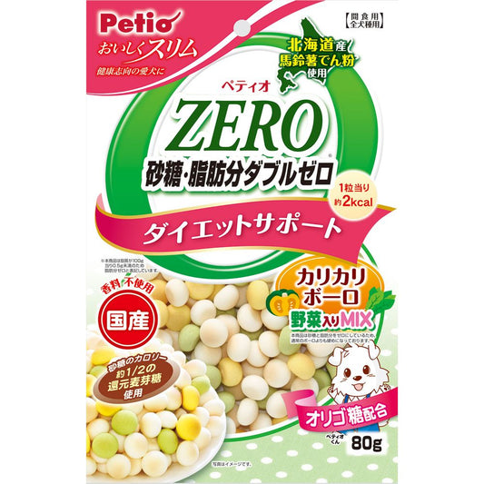 Petio Delicious Slim Sugar & Fat Double Zero Crunchy Bolo with Vegetables 80g