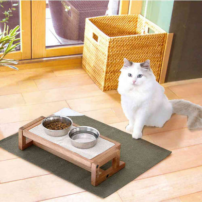 necoco Adjustable Wooden Cat Table