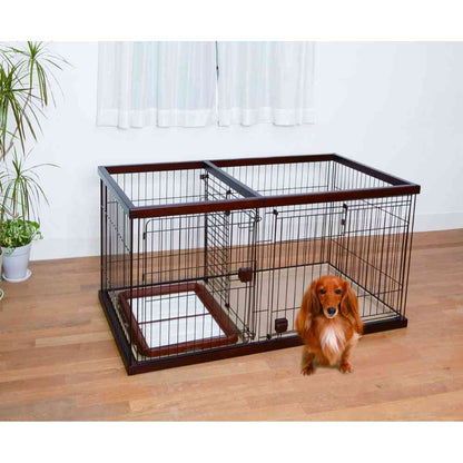 Dog Room Circle for Toilet Training Brown Wide