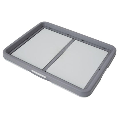 One-Hand Easy Dog Tray Wide Gray
