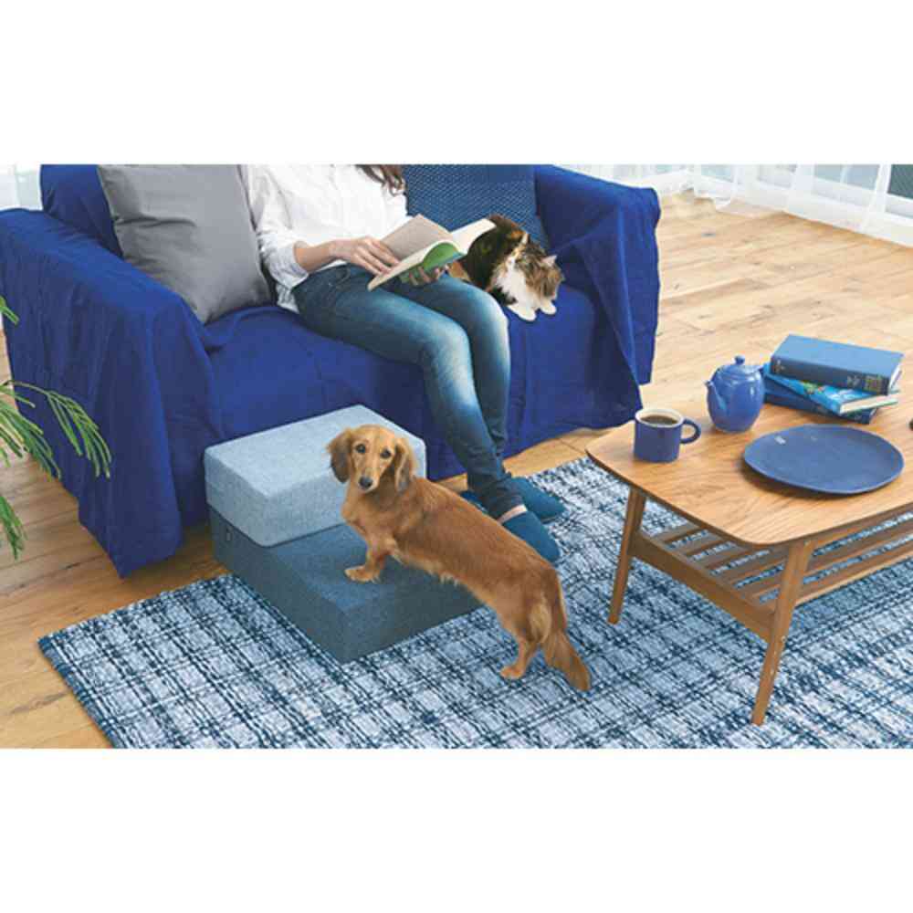 Fabric Cushion Step Ocean Blue