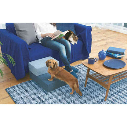 Fabric Cushion Step Ocean Blue