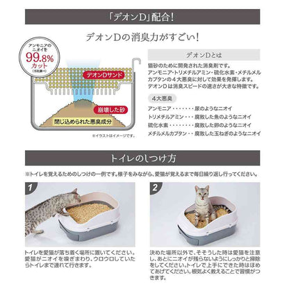 System Toilet Set with Flushable Cat Litter Deon D Sand