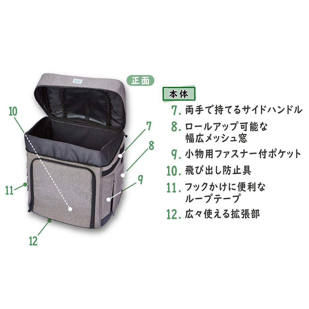 Hugmu Dog Backpack Carrier M Black