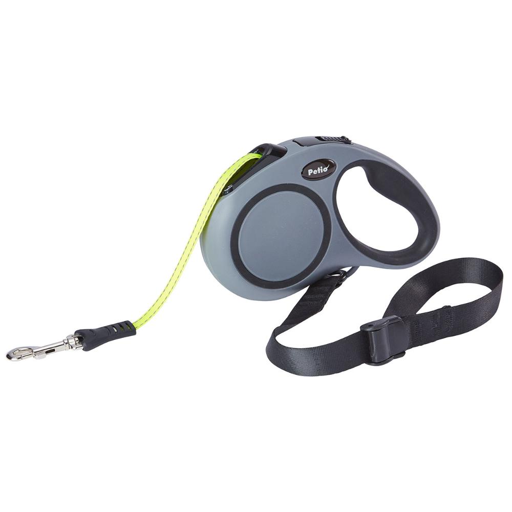Dog Retractable Leash Reel Lead EX L Gray