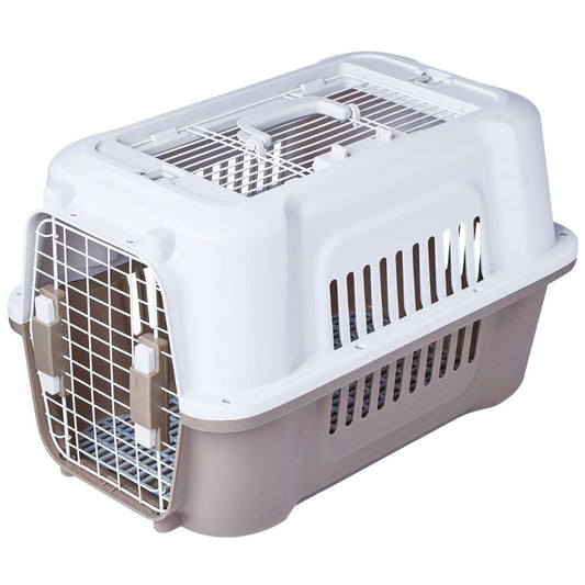 Pet Carrier 2-Door Tough House Carrier Ivory Size M