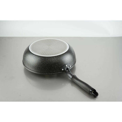 Wahei Freiz W Marble α IH Stir Fry Pan 28cm Black