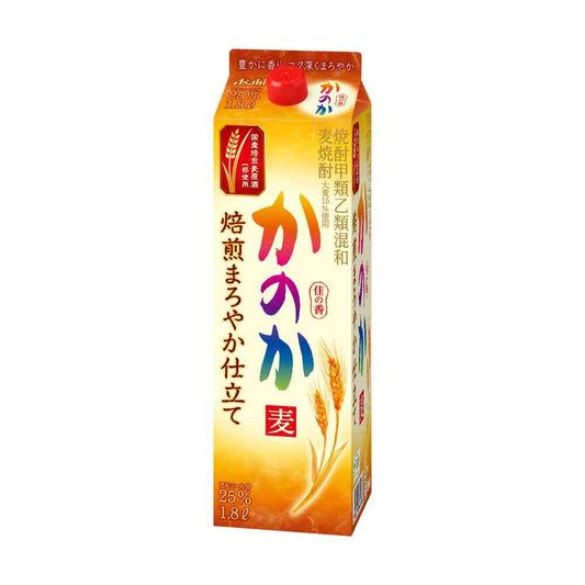 Asahi Kanoka Barley Shochu Roasted Mellow Style 25% Paper Pack 1800ml