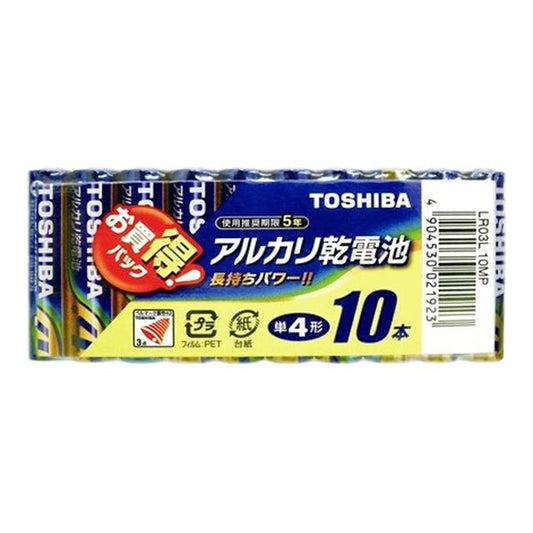 Toshiba Alkaline Dry Battery AA Size 10-Pack