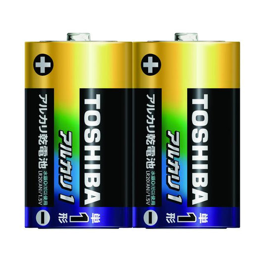 Toshiba Alkaline Batteries Alkaline 1 Size D 2-Pack