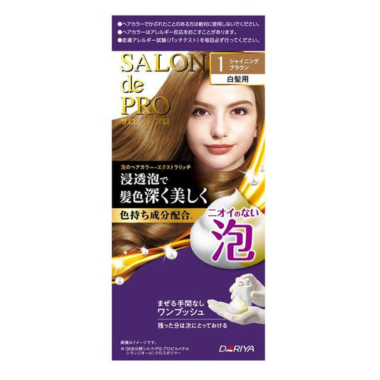 Dariya Salon de Pro Foam Hair Color Extra Rich 1 Shining Brown