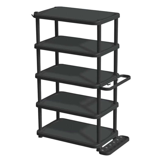 Tenma PRX Shoe Rack 5-Tier Wide Black