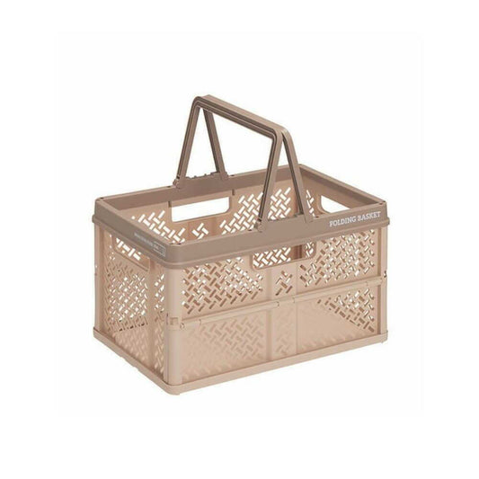 Tenma Folding Basket with Handle S Beige