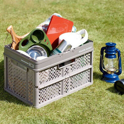Tenma Folding Basket with Handle S Gray