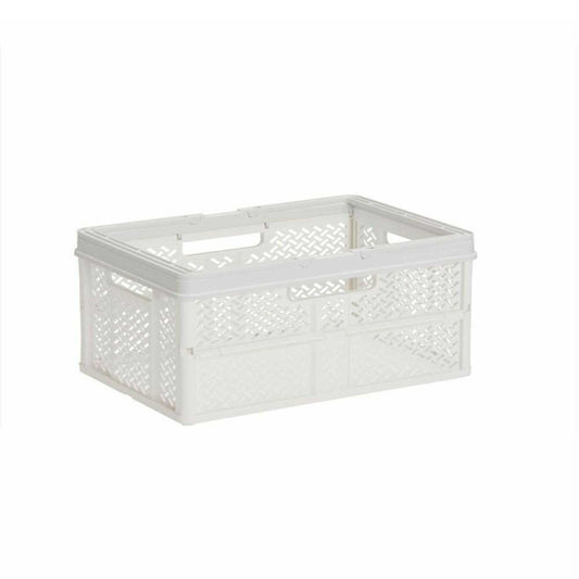 Tenma Folding Basket with Handle M White
