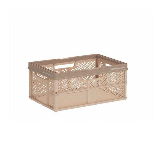 Tenma Folding Basket with Handle M Beige
