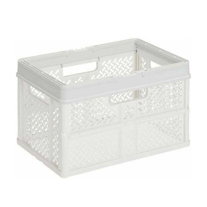 Tenma Folding Basket with Handle L White
