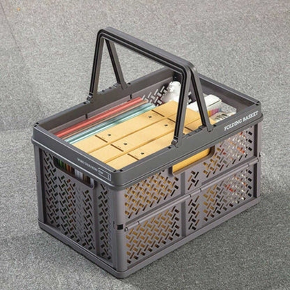 Tenma Folding Basket with Handle L Gray