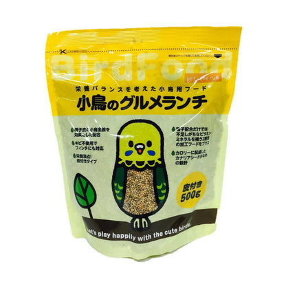 Pet Library Petitneru Gourmet Lunch for Small Birds with Skin 500g