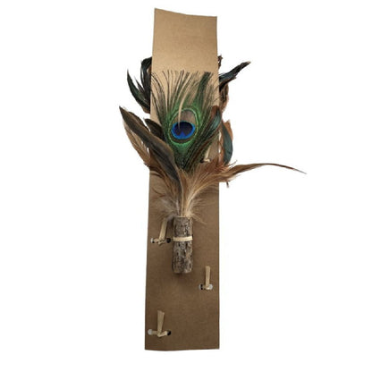 Catnip Wand with Peacock Feather 1 Piece
