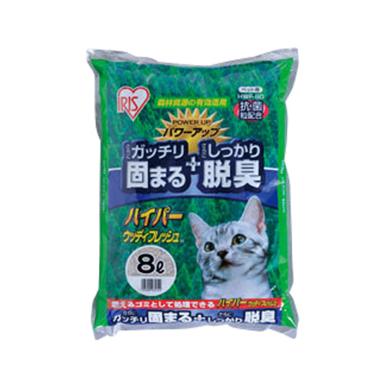 Iris Ohyama Hyper Woody Fresh Cat Litter 8L