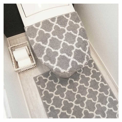 Okato Moroccan Universal Toilet Lid Cover Gray