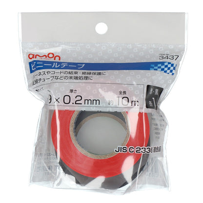 Amon Vinyl Tape 3437 Red/Black - Each 1 Piece